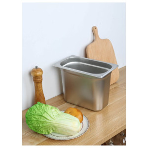 Gastro GN 1/3 Stainless Steel Tray 200 mm - 7.5 L | Dynasteel
