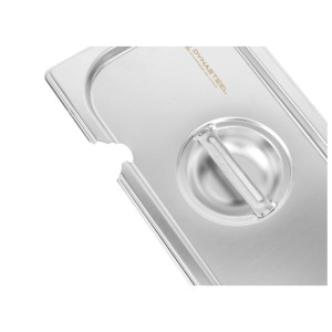 GN 1/3 Dynasteel stainless steel lid for professional catering.
