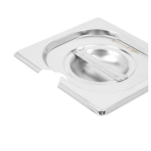 GN 1/6 Lid with Notch for Gastronorm Pan - Dynasteel