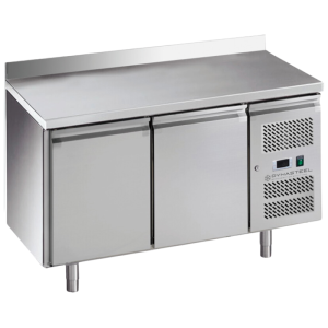 Table Réfrigérée 2 Portes GN1/1 - Dynasteel: Froid ventilé, Prof. 700, Inox