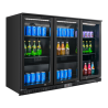 Refrigerated Back Bar Skinplate - 3 Glass Doors Dynasteel: quality and advanced features for professionals.
