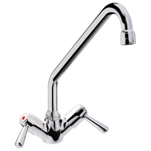 Professional plumbing: Single-hole Swan Neck Faucet | Quarter Turn Handle