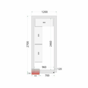 Αρνητικός Ψυχρός Θάλαμος TEFCOLD - 1200 x 2700 : Εύκολη και οικονομική αποθήκευση με δωρεάν παράδοση