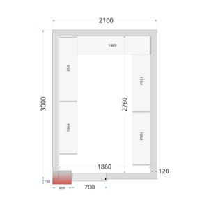 Αρνητικός Ψυχρός Θάλαμος TEFCOLD - 2100 x 3000 mm: Επαγγελματική απόδοση