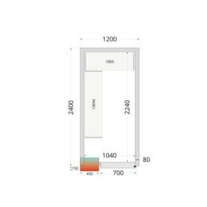 Θάλαμος Ψύξης Θετικής Θερμοκρασίας TEFCOLD - 1200x2400mm | Επαγγελματική αποθήκευση