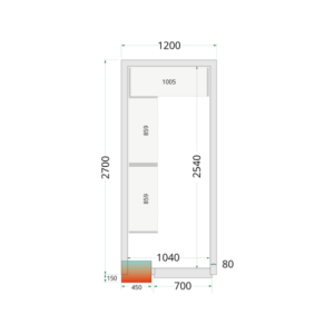 Positive Cold Room 1200x2700 - Efficient storage for kitchen professionals