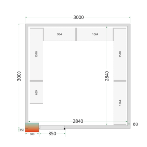 TEFCOLD Positive Cold Room - 3000 x 3000: Performance and Durability