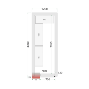 Κιτ Ραφιών Ψυκτικού Θαλάμου 1200 x 3000 TEFCOLD - Βέλτιστη οργάνωση και επαγγελματική αντοχή