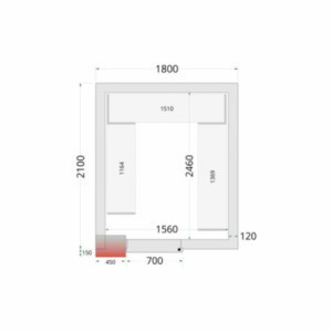 Cold Room Shelving Kit 1800x2100 - TEFCOLD, solid and functional