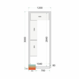 Κιτ Ραφιών Ψυκτικού Θαλάμου 1200x3000 TEFCOLD: Βέλτιστη οργάνωση και απόλυτη αντοχή