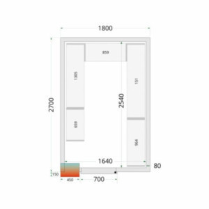 Shelving Kit for Cold Room 1800x2700 - TEFCOLD: Professional storage solution