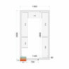 Kit Rayonnage Chambre Froide 1800x3000 | Marque TEFCOLD