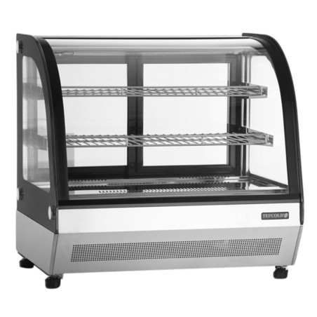 Refrigerated Display Counter 2 Glass Doors Black - 60L TEFCOLD: High quality for kitchen professionals