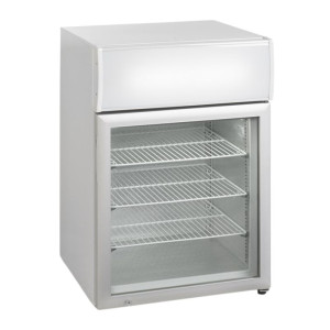 Congélateur Table Top Blanc 1 Porte Vitrée - 113 L | TEFCOLD