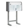 Wall Freezer with Stand - 2 Glass Doors - 170L TEFCOLD | Optimize your Commercial Space