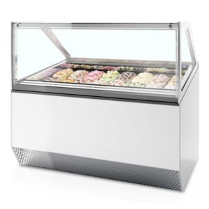 Ventilated Glass Display with Straight Front - TEFCOLD MILLENNIUM ST16 | Fourniresto