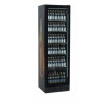 Armoire Réfrigérée Noire - Porte Vitrée 347L TEFCOLD : Stockage optimal et présentation élégante de vos produits