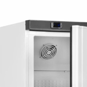 TEFCOLD Glass Door Refrigerated Cabinet - White - 350 L: Optimal storage for goods and product visibility.