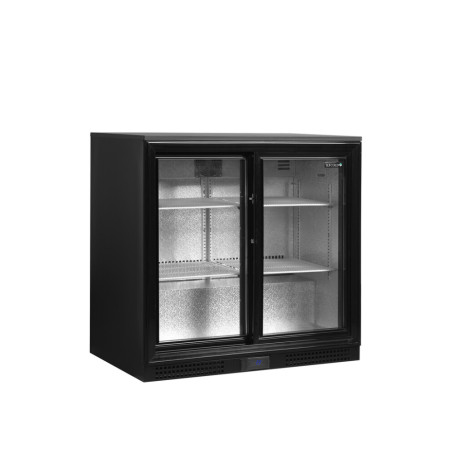 Arrière-Bar Réfrigéré 2 Portes Coulissantes - 182 L - TEFCOLD: Stockage professionnel élégant et performant