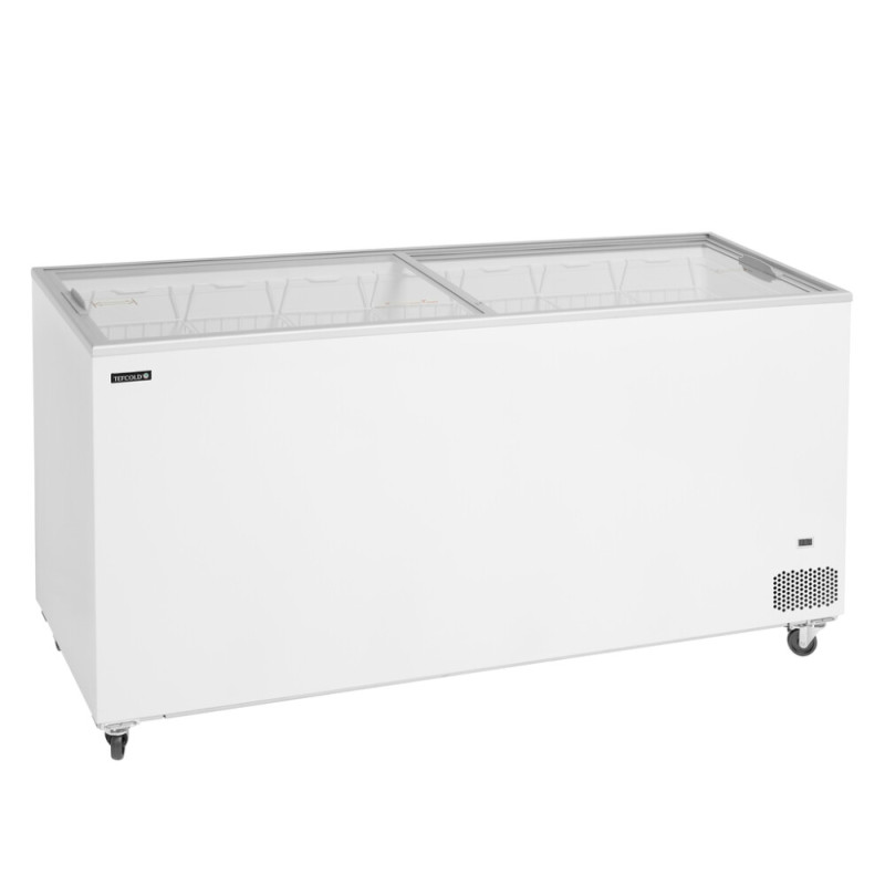 Congélateur Coffre TEFCOLD 486L pour Crème Glacée - Couvercles Vitrés Coulissants