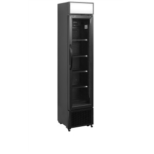 Armoire Réfrigérée à Boissons Vitrée Noir 114 L TEFCOLD LED