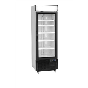 Refrigerated Cabinet 1 Glass Door White TEFCOLD 412 L - Professional Equipment