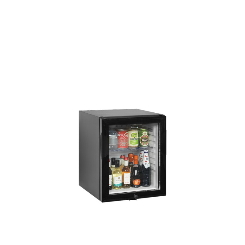 Mini Frigo de Bar TEFCOLD TM35GC - Porte Vitrée Noir 24L