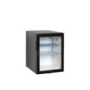 Mini Ψυγείο Bar TEFCOLD Μαύρο 34 L - Γυάλινη Πόρτα - Συμπιεστής