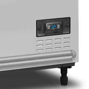 Refrigerator Freezer Curved Glass Lid - White - 422 L - TEFCOLD