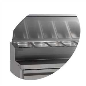 Table réfrigérée TEFCOLD en inox - 8 GN 1/3