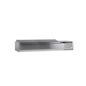 Saladette à Poser Couvercle Inox - Statique - 7 GN 1/4 - TEFCOLD
