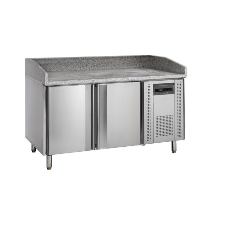 Τραπέζι Πίτσας Inox TEFCOLD - 400x600mm - 2 Πόρτες - Υψηλή Ποιότητα