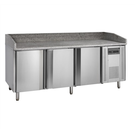 Τραπέζι Πίτσας Inox - 400 x 600 mm - 3 Πόρτες | Μάρκα TEFCOLD