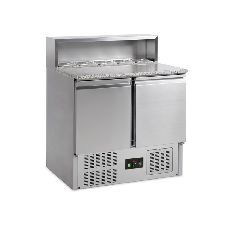 Comptoir à Pizza GN 1/1 - 2 Portes - 230 L TEFCOLD | Équipement professionnel pour délicieuses pizzas