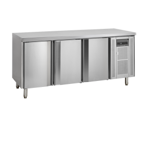 Negative Stainless Steel Refrigerated Table - 3 Doors - GN 1/1 TEFCOLD: optimal preservation of fresh products