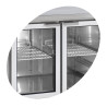 Stainless Steel Refrigerated Table - 4 Glass Doors GN 1/1 - TEFCOLD CK7410G