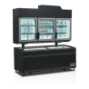 TEFCOLD Black Upright Freezer - Large Capacity 628L - Ideal for Supermarket