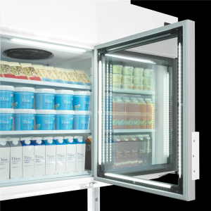 White Supermarket Wall Cabinet Freezer - 3 Doors - TEFCOLD revives freshness.