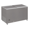 Professional Stainless Steel Chest Freezer with Opaque Lid - 400 L