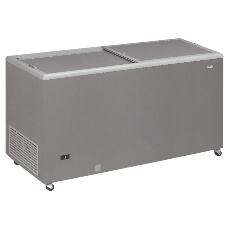 Professional Stainless Steel Chest Freezer with Opaque Lid - 500 L