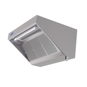 Complete 700 Snack Hood with Motor, LED, and Dimmer - Dynasteel, Stainless Steel AISI 304