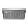 Snack hood 700 Led without motor Dynasteel - Length 1400 mm, Stainless steel AISI304