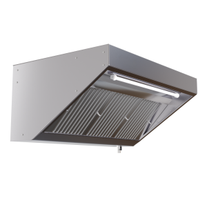 Hotte Snack Profondeur 900 avec Led et Sans Moteur - Longueur 1800 - Dynasteel