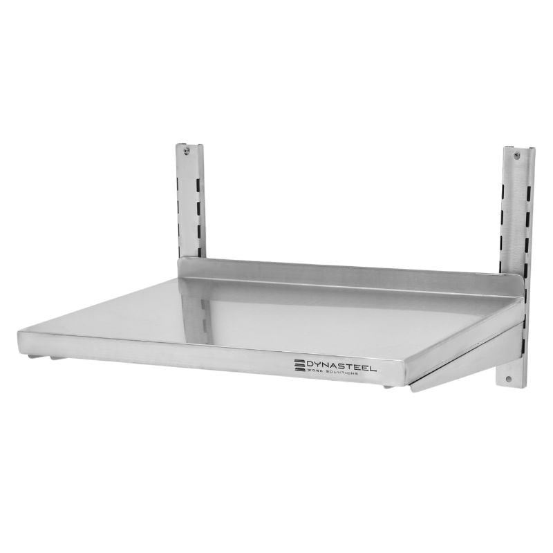 Stainless Steel Wall Shelf on Brackets - L 600 x D 400 mm - Dynasteel