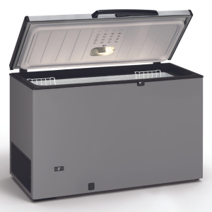 Chest Freezer Stainless Steel Finish and Stainless Steel Lid - 370 L TENSAI