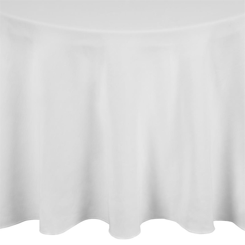 Round White Tablecloth Mitre Essentials 2300mm - Elegance and Quality