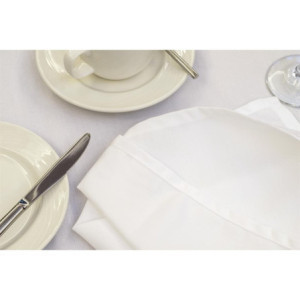 Round White Tablecloth Mitre Essentials 2300mm - Elegance and Quality