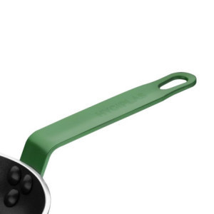 Poêle Aluminium Antiadhésive avec Manche Vert 280 mm - Hygiplas: Cuisson précise, Nettoyage facile