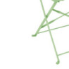 Folding Chairs Light Green Steel - Comfort and Durability