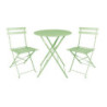 Πτυσσόμενες Καρέκλες Ανοιχτό Πράσινο Ατσάλι - Άνεση και Αντοχή
